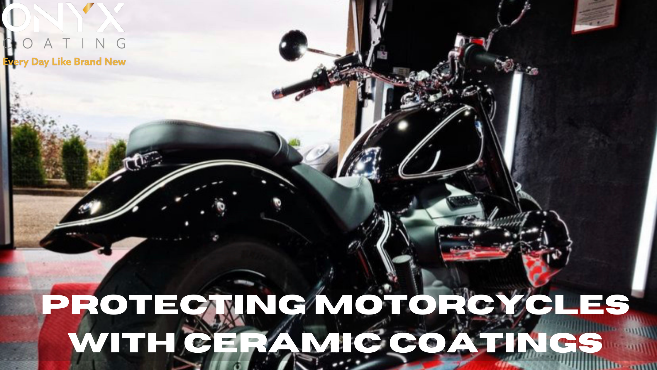 BMW R18 motorcycle Graphene coating @sos_cleancar images (Blog Banner)