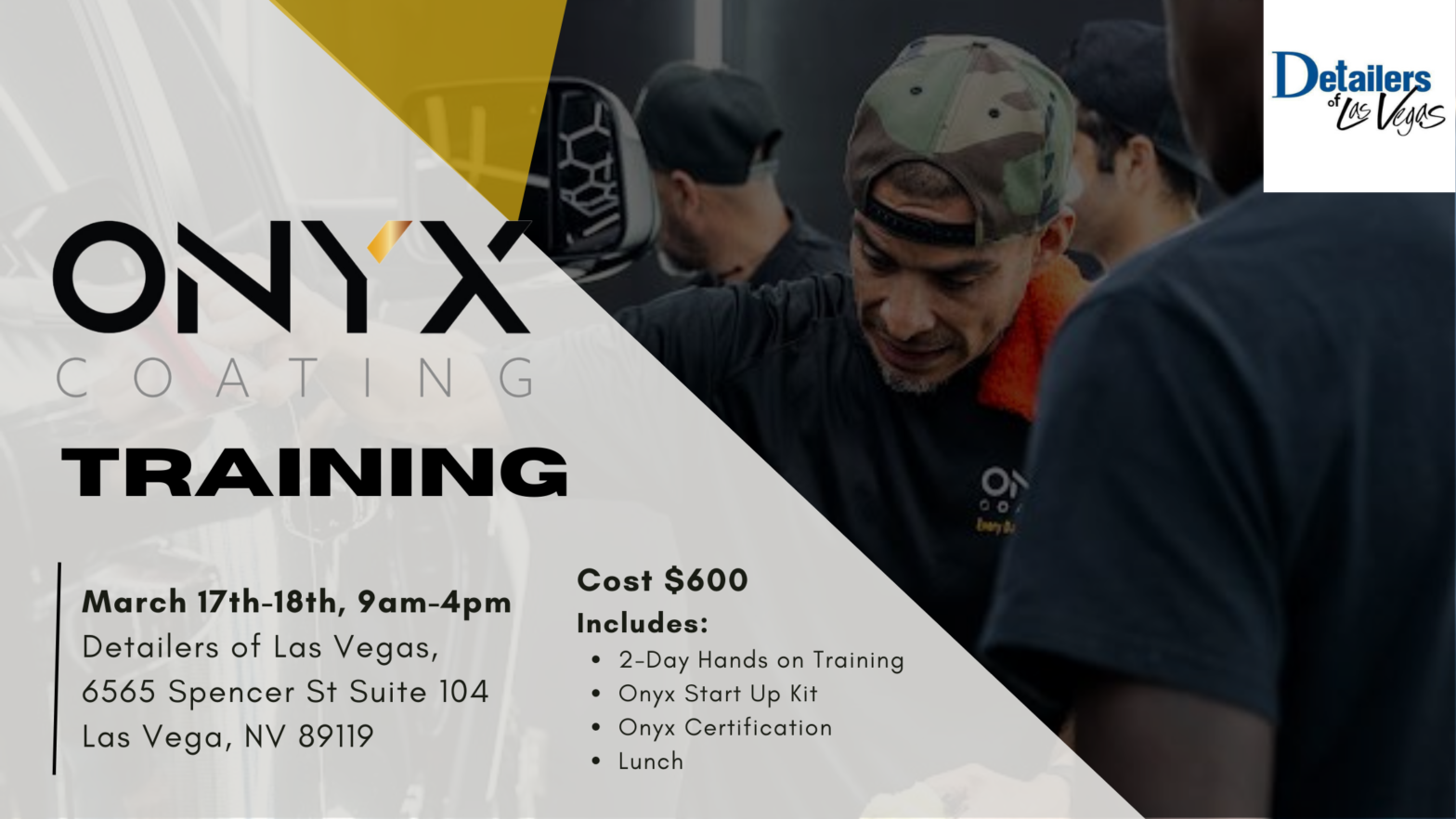 Onyx Coating LA car detailing training day