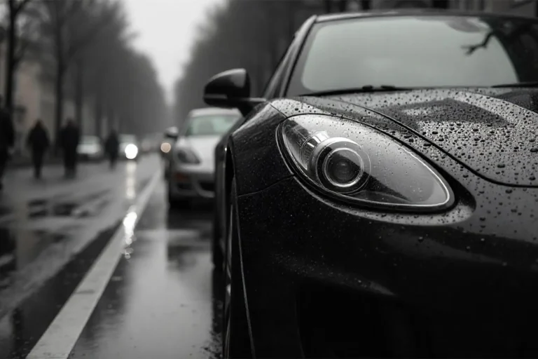 water drops on a hydrophobic black car surface - ONYX COATING unveils Quartz Plus